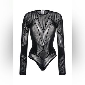 Wolford Romance net bodysuit